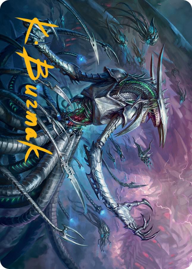 Jin Gitaxias Art Card Gold Stamped Signature 13 (Art Series: March of the Machine)  | Good Games Modbury