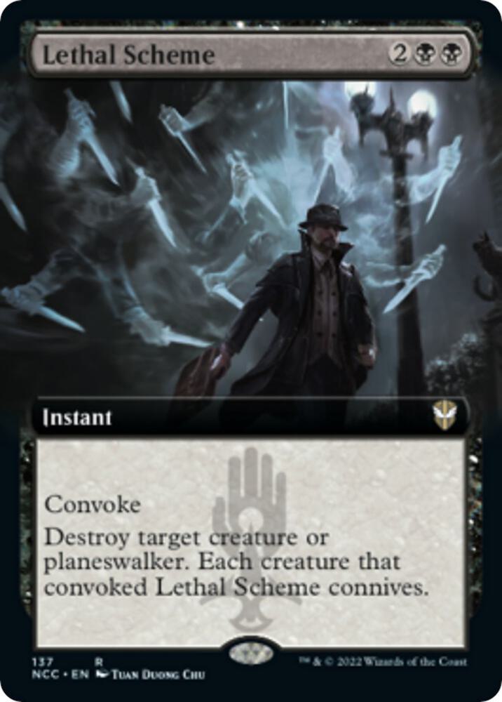 Lethal Scheme Extended Art 137 (Commander: Streets of New Capenna)  | Good Games Modbury