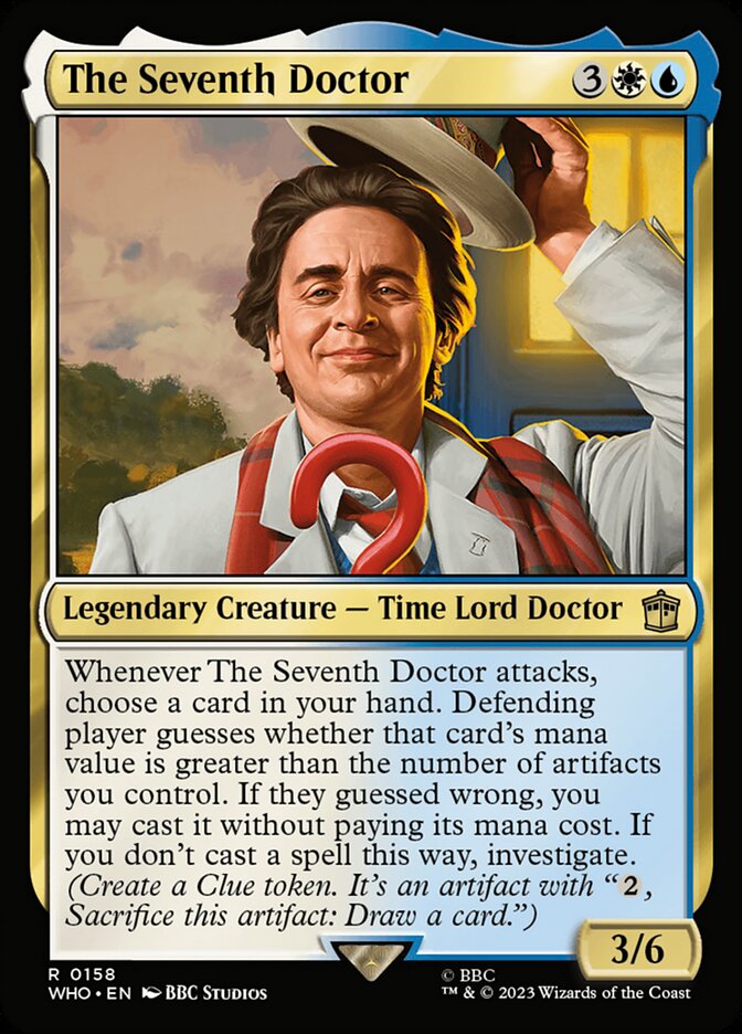 The Seventh Doctor 158 (Universes Beyond: Doctor Who)  - Foil | Good Games Modbury