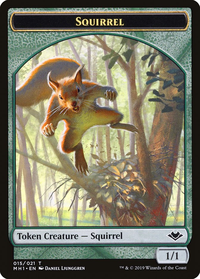 Soldier (004) // Squirrel (015) Double-Sided Token [Modern Horizons Tokens] | Good Games Modbury