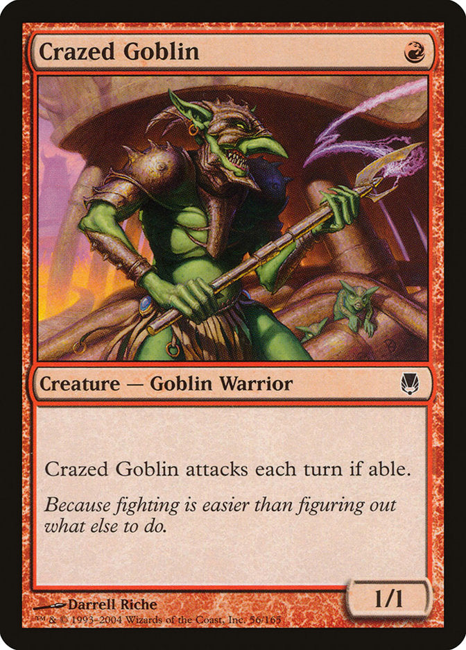 Crazed Goblin 56/165 (Darksteel)  - Foil | Good Games Modbury