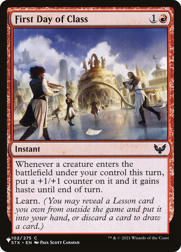 First Day of Class [The List Reprints] | Good Games Modbury