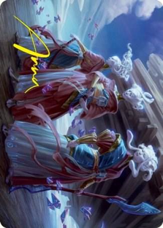 Guardians of Oboro Art Card Gold Stamped Signature 30 (Art Series: Kamigawa: Neon Dynasty)  | Good Games Modbury