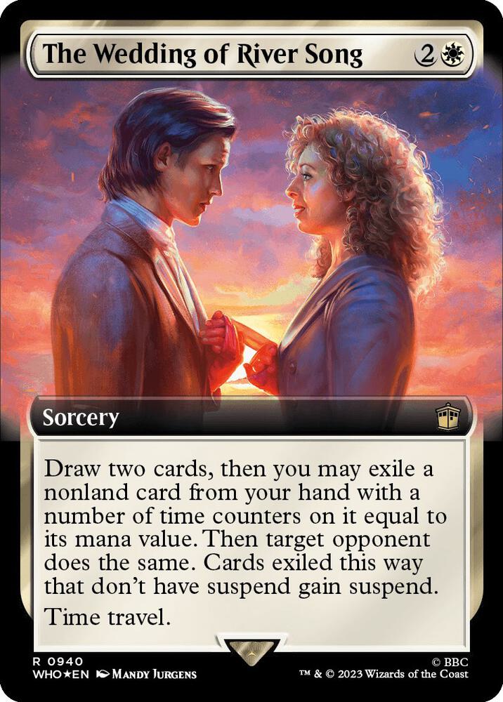 The Wedding of River Song 940/331 (Universes Beyond: Doctor Who)  - Extended Art Surge Foil | Good Games Modbury