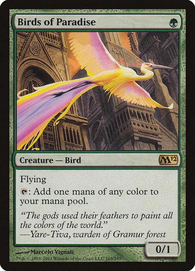 Birds of Paradise 165/249 (Magic 2012 (M12))  | Good Games Modbury