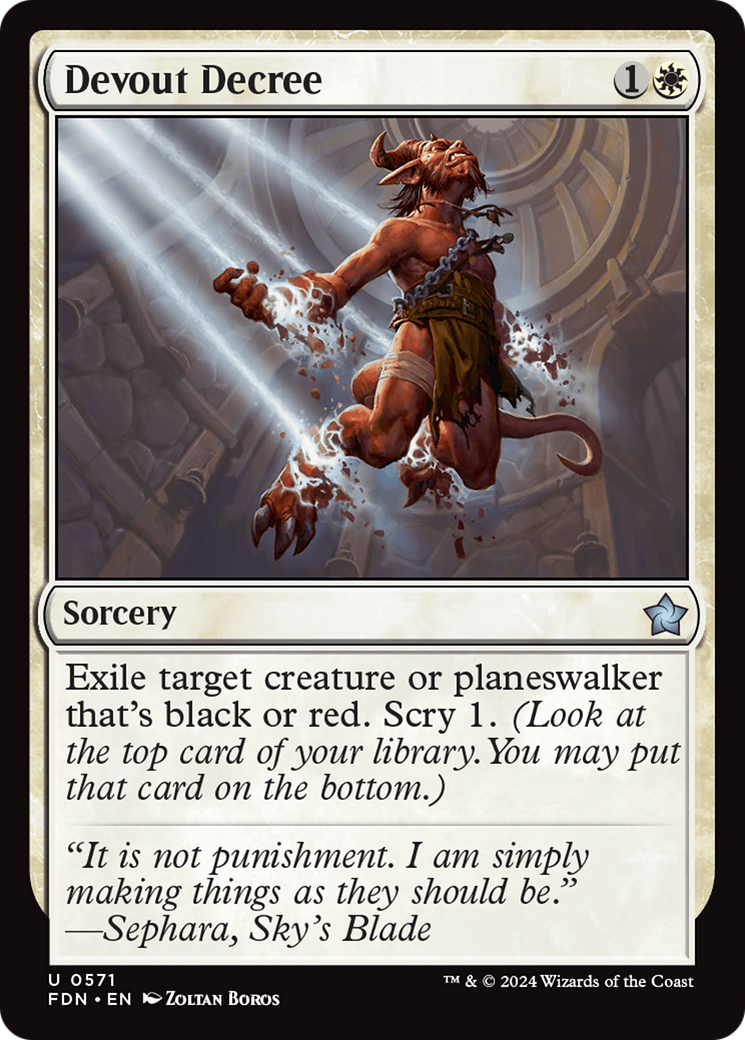 Devout Decree [Foundations] | Good Games Modbury