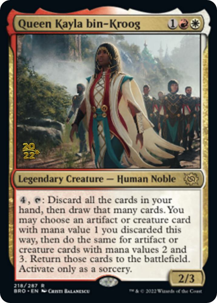 Queen Kayla bin Kroog 218s/169 (Prerelease Cards)  - Foil | Good Games Modbury