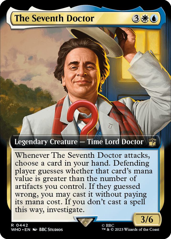 The Seventh Doctor 442/331 (Universes Beyond: Doctor Who)  - Extended Art Foil | Good Games Modbury