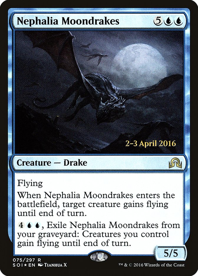 Nephalia Moondrakes [Shadows over Innistrad Prerelease Promos] | Good Games Modbury