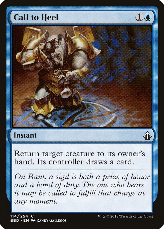 Call to Heel 114/254 (Battlebond)  - Foil | Good Games Modbury