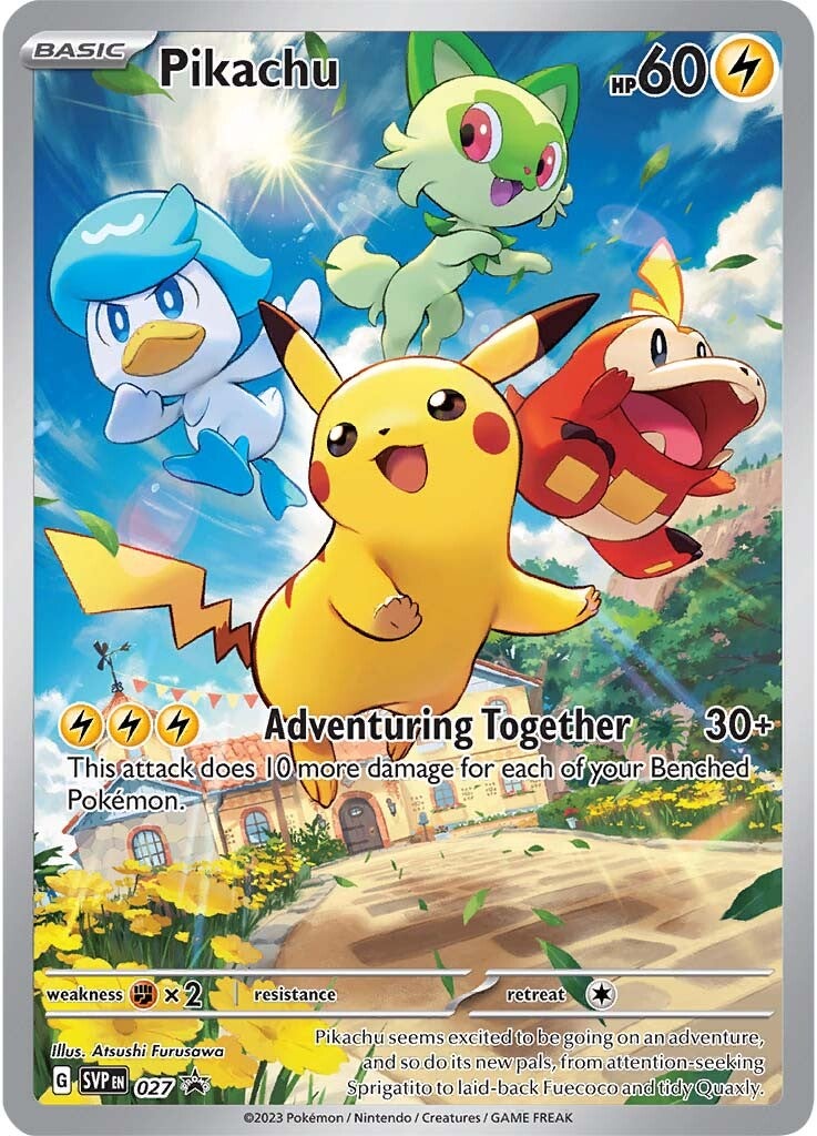 Pikachu (027) [Scarlet & Violet: Black Star Promos] | Good Games Modbury