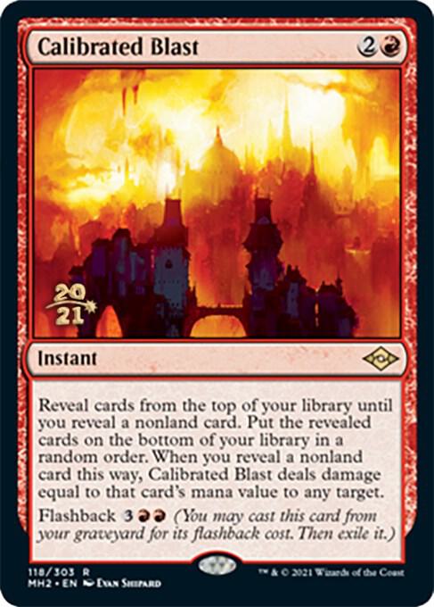 Calibrated Blast 118s/86 (Prerelease Cards)  - Foil | Good Games Modbury