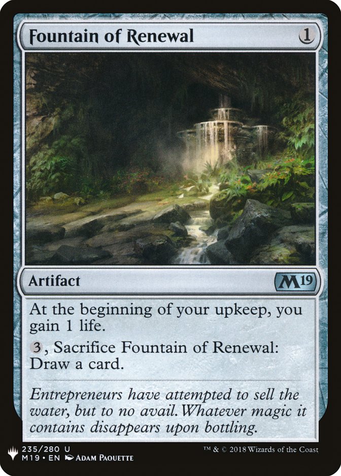 Fountain of Renewal [Mystery Booster] | Good Games Modbury