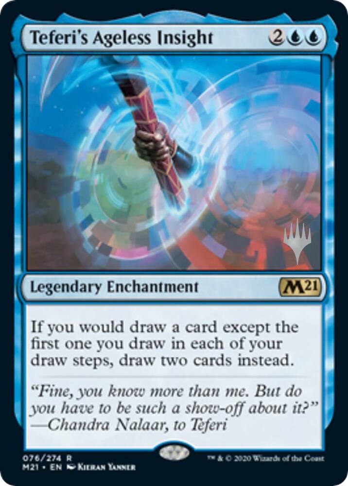 Teferis Ageless Insight 76 (Promo Pack: Core Set 2021)  - Foil | Good Games Modbury