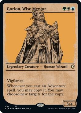 Gorion Wise Mentor Showcase 423/361 (Commander Legends: Battle for Baldur's Gate)  | Good Games Modbury