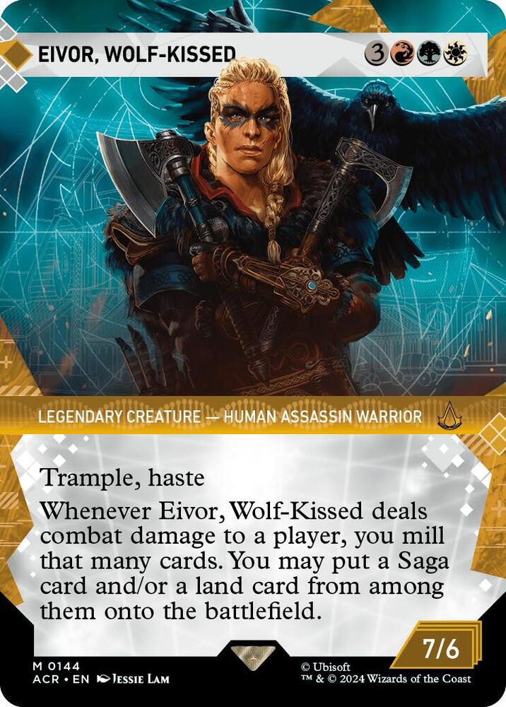Eivor, Wolf-Kissed 144 (Universes Beyond: Assassin's Creed)  - Showcase Foil | Good Games Modbury