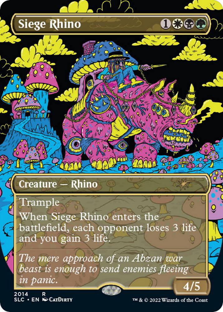 Siege Rhino 2014/84 (Secret Lair: 30th Anniversary Countdown Kit)  - Borderless | Good Games Modbury