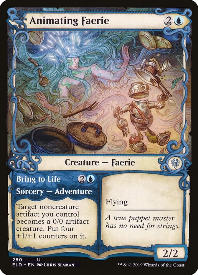 Animating Faerie // Bring to Life 280/269 (Throne of Eldraine)  - Showcase | Good Games Modbury