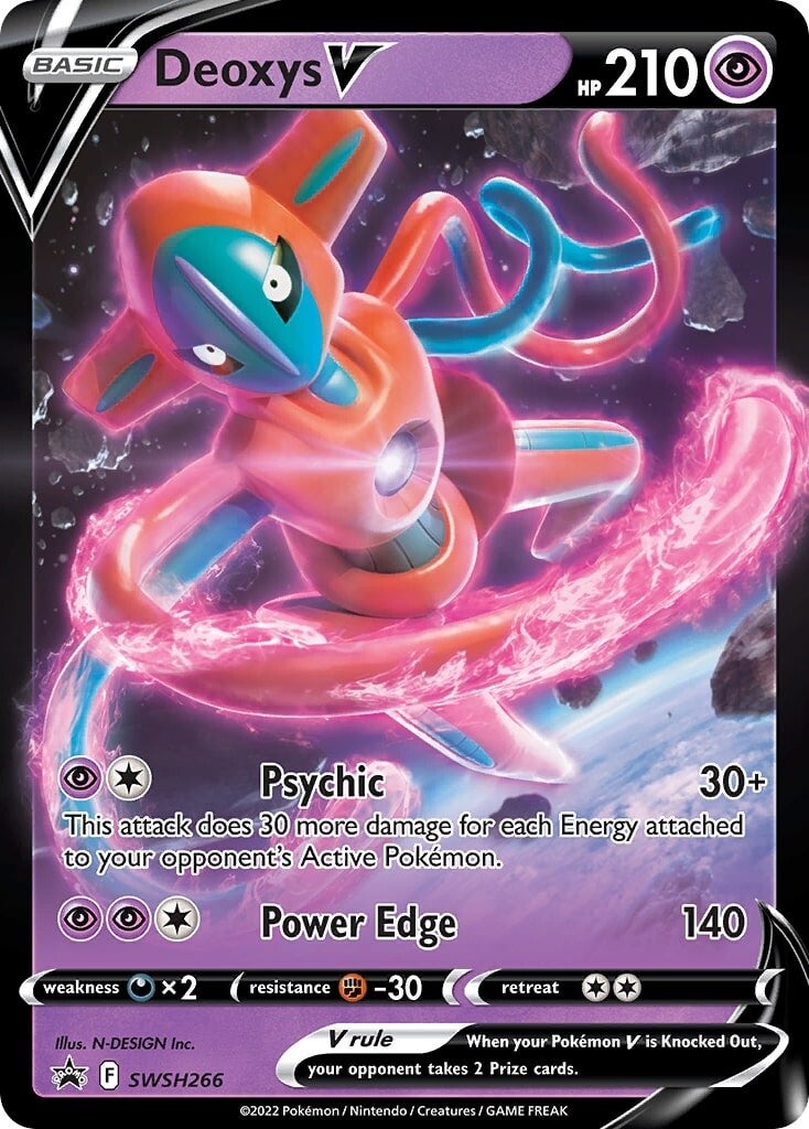 Deoxys V (SWSH266) [Sword & Shield: Black Star Promos] | Good Games Modbury
