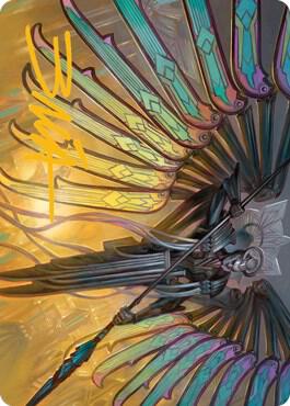 Paragon of Modernity Art Card Gold Stamped Signature 35 (Art Series: Streets of New Capenna)  | Good Games Modbury
