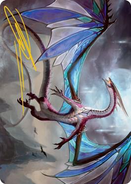 Moonveil Regent Art Card Gold Stamped Signature 44 (Art Series: Innistrad: Midnight Hunt)  | Good Games Modbury