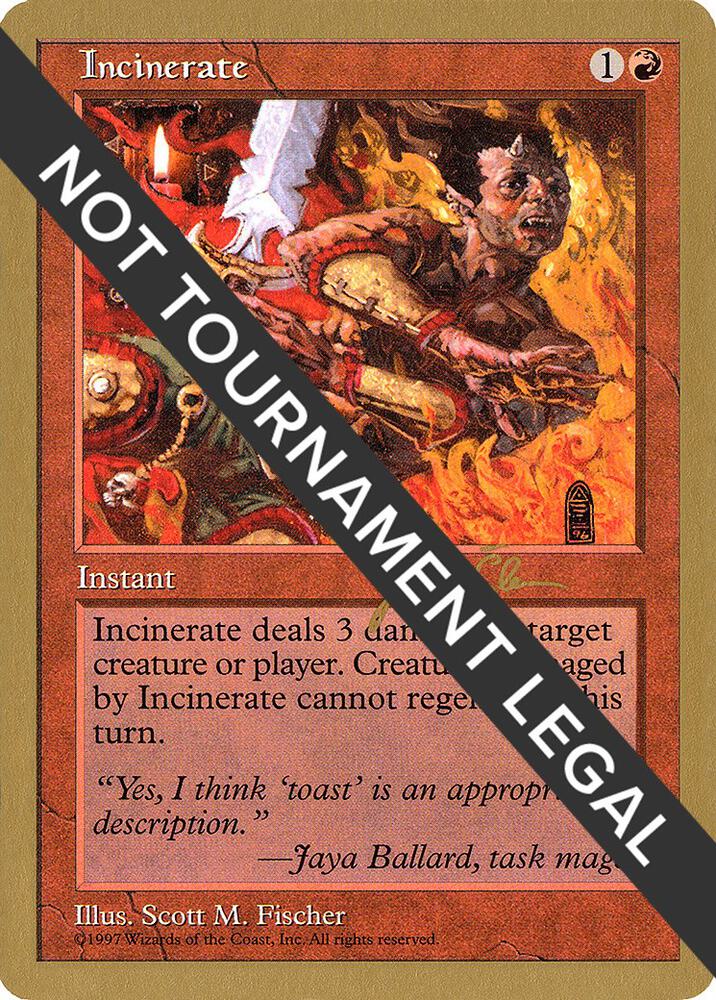 Incinerate 1997 Jakub Slemr 5ED js242/131 (World Championship Decks)  | Good Games Modbury