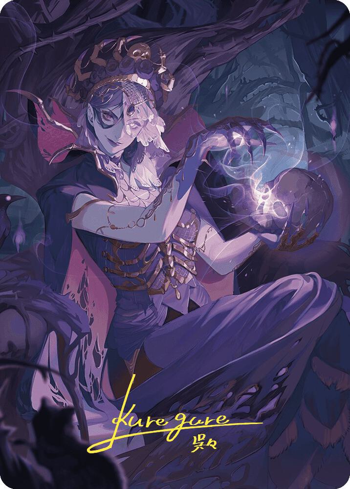 Necropotence Art Card Gold Stamped Signature 80 (Art Series: Wilds of Eldraine)  | Good Games Modbury