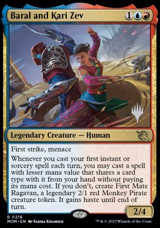 Baral and Kari Zev (Promo Pack) [March of the Machine Promos] | Good Games Modbury