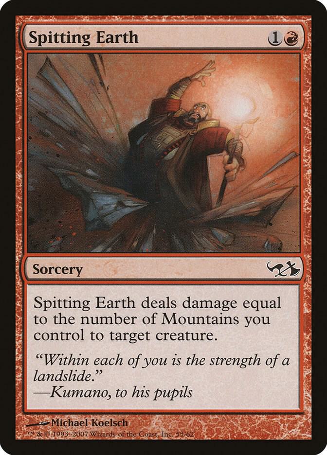 Spitting Earth 55/62 (Duel Decks: Elves vs. Goblins)  | Good Games Modbury