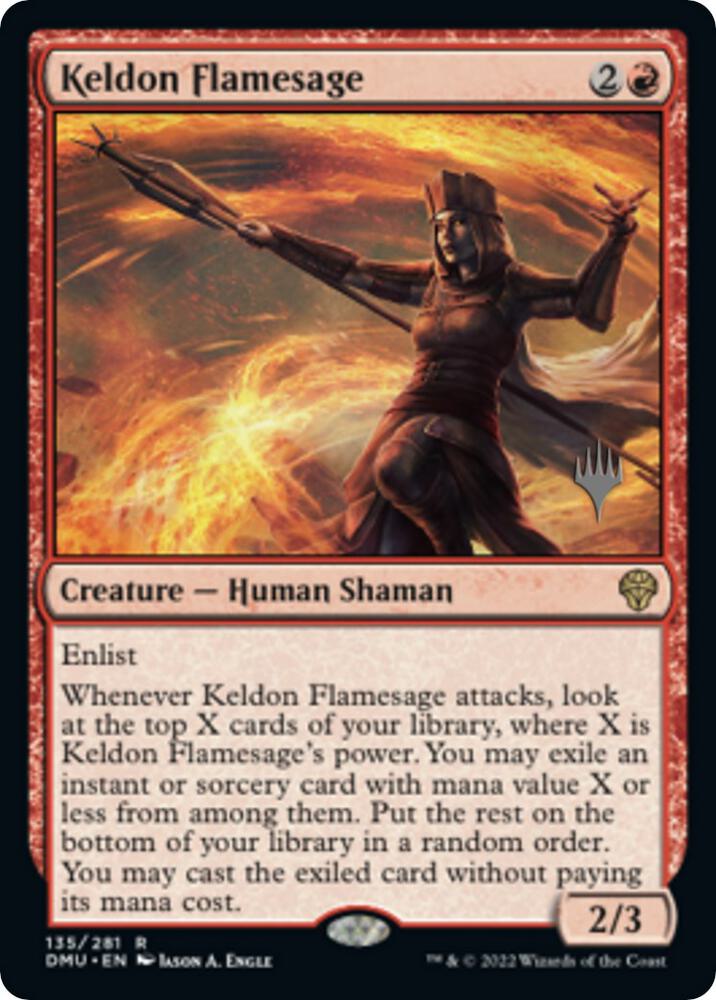 Keldon Flamesage 135p/161 (Promo Pack: Dominaria United)  | Good Games Modbury