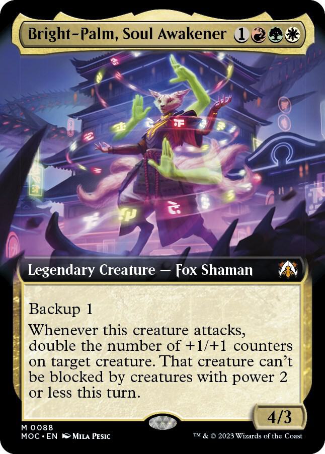 Bright-Palm, Soul Awakener 88/444 (Commander: March of the Machine)  - Extended Art | Good Games Modbury