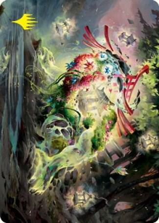 Go Shintai of Lifes Origin Art Card Gold Stamped Signature 26 (Art Series: Kamigawa: Neon Dynasty)  | Good Games Modbury