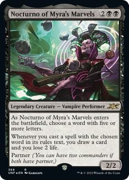 Nocturno of Myras Marvels Galaxy Foil 368/244 (Unfinity)  - Foil | Good Games Modbury
