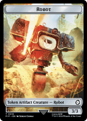 Robot // Treasure (0018) Double-Sided Token [Fallout Tokens] | Good Games Modbury