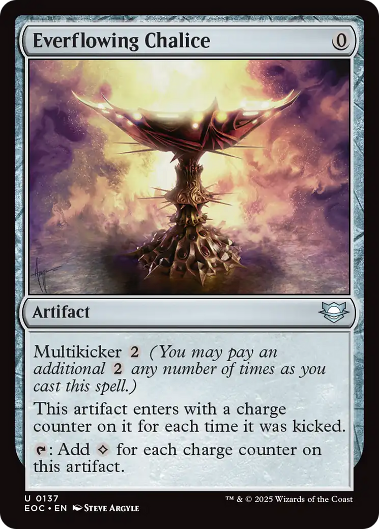Everflowing Chalice [Edge of Eternities Commander] | Good Games Modbury