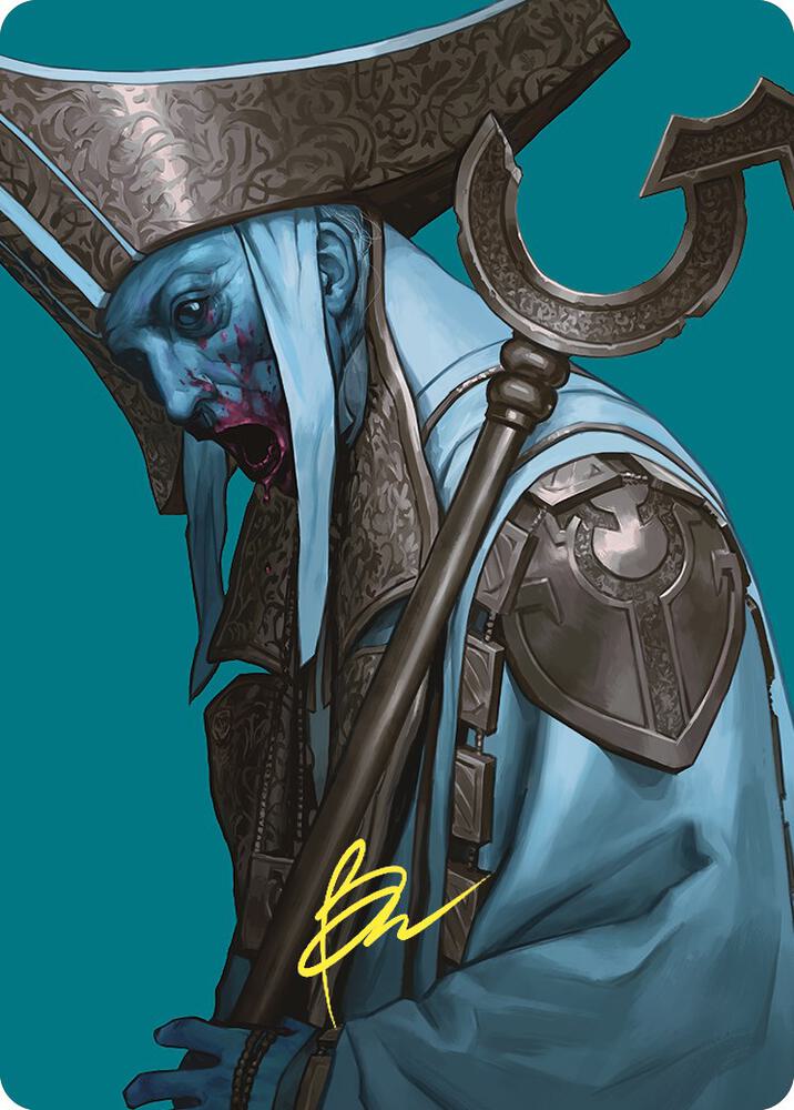 Mikaeus the Unhallowed Art Card Gold Stamped Signature 54 (Art Series: Commander Masters)  | Good Games Modbury