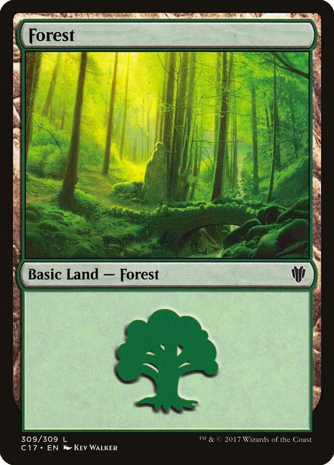 Forest 309/309 (Commander 2017)  | Good Games Modbury