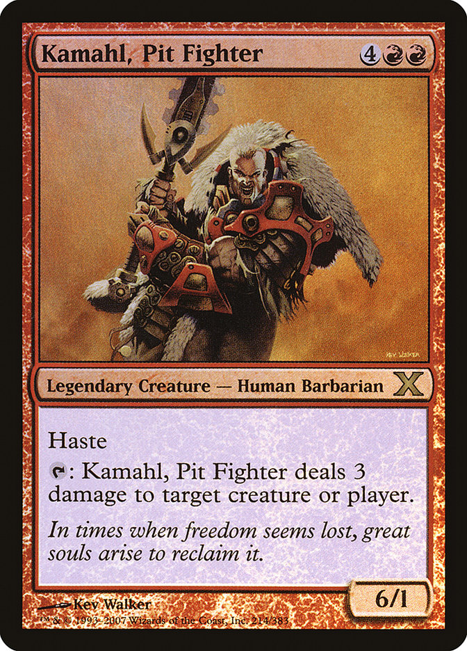 Kamahl, Pit Fighter (Premium Foil) [Tenth Edition] | Good Games Modbury