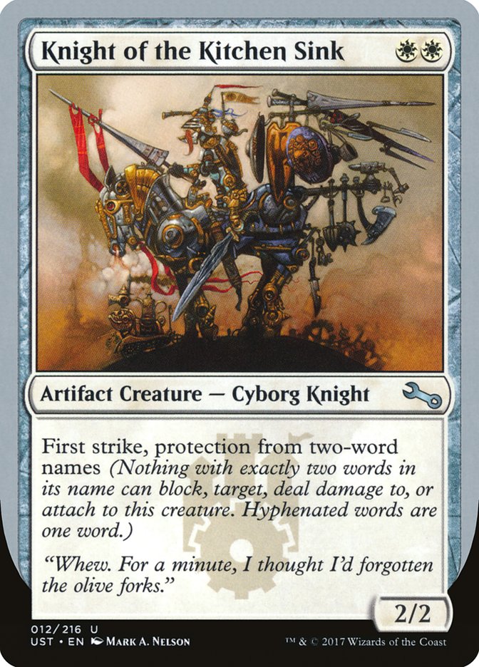 Knight of the Kitchen Sink 12/216 (Unstable)  - Foil | Good Games Modbury