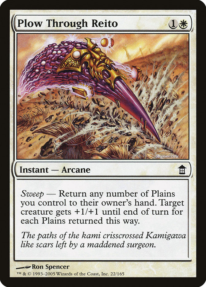 Plow Through Reito 22/165 (Saviors of Kamigawa)  - Foil | Good Games Modbury