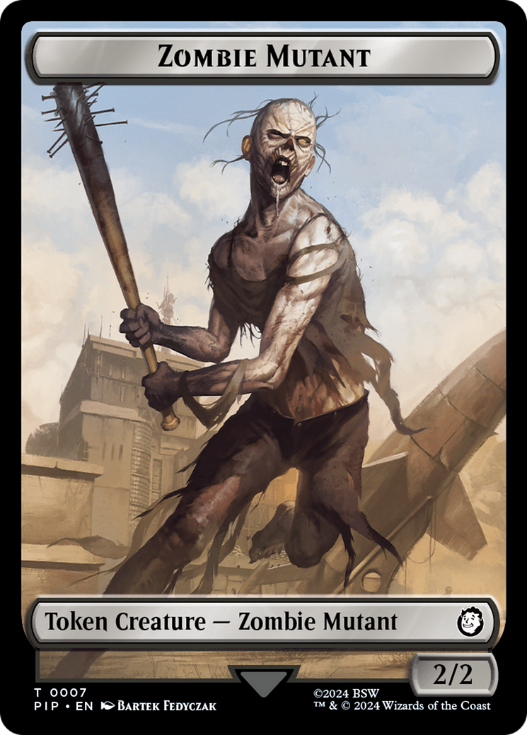 Zombie Mutant // Copy Double-Sided Token [Fallout Tokens] | Good Games Modbury