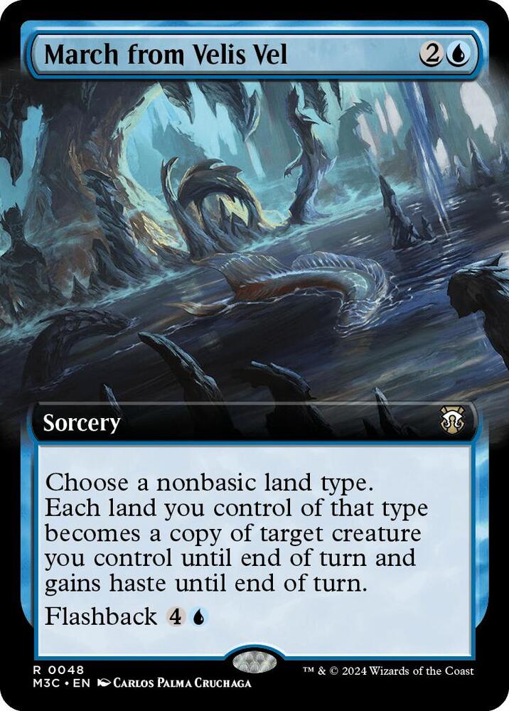 March from Velis Vel 48/411 (Commander: Modern Horizons 3)  - Extended Art Ripple Foil | Good Games Modbury