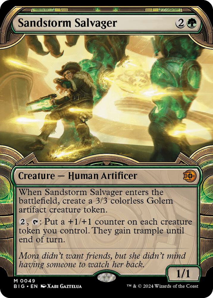 Sandstorm Salvager 49/30 (Outlaws of Thunder Junction: The Big Score)  - Showcase Foil | Good Games Modbury