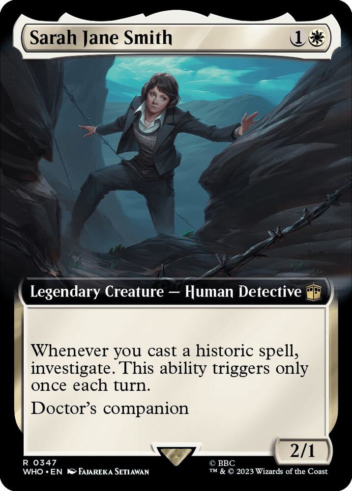 Sarah Jane Smith 347/331 (Universes Beyond: Doctor Who)  - Extended Art | Good Games Modbury