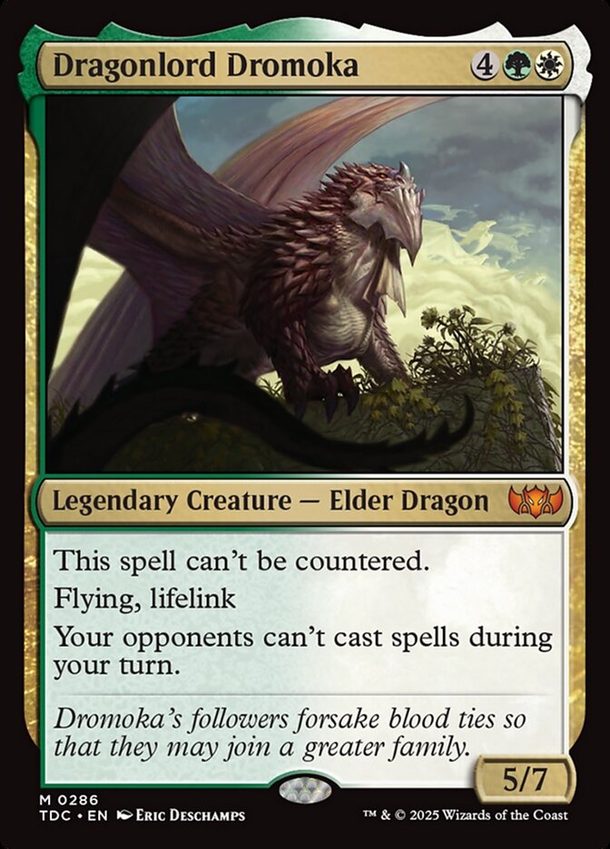 Dragonlord Dromoka 286 (Commander: Tarkir: Dragonstorm)  | Good Games Modbury