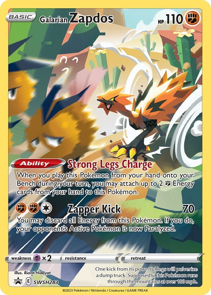 Galarian Zapdos (SWSH283) [Sword & Shield: Black Star Promos] | Good Games Modbury