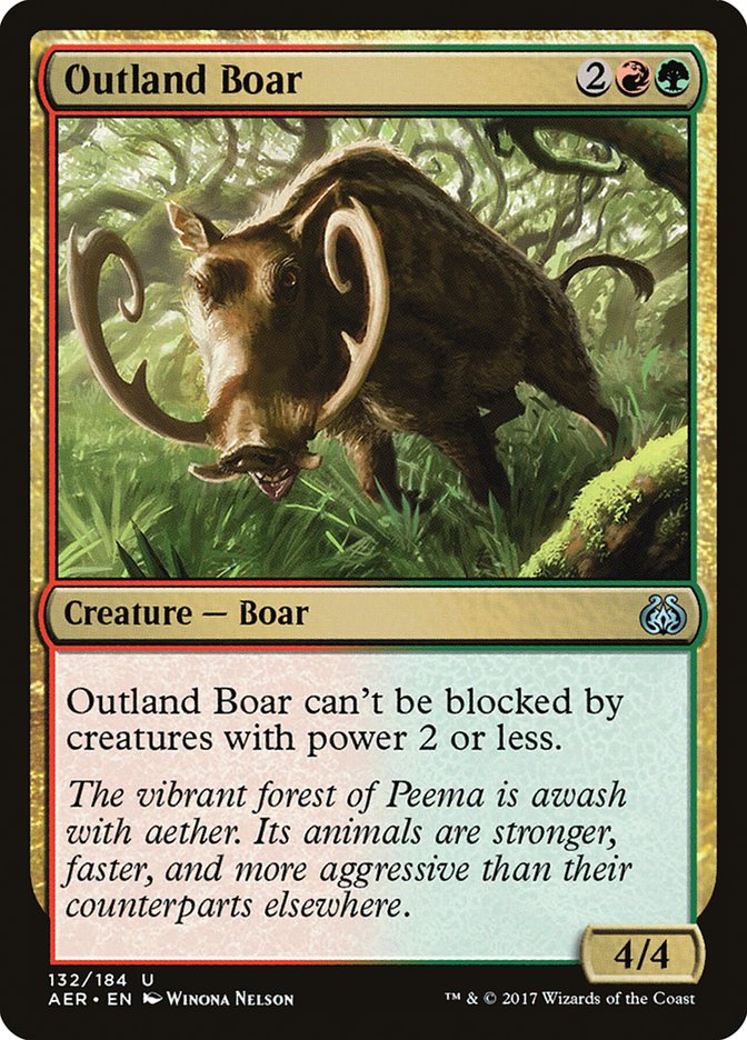 Outland Boar 132/184 (Aether Revolt)  - Foil | Good Games Modbury