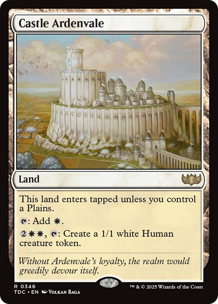 Castle Ardenvale [Tarkir: Dragonstorm Commander] | Good Games Modbury