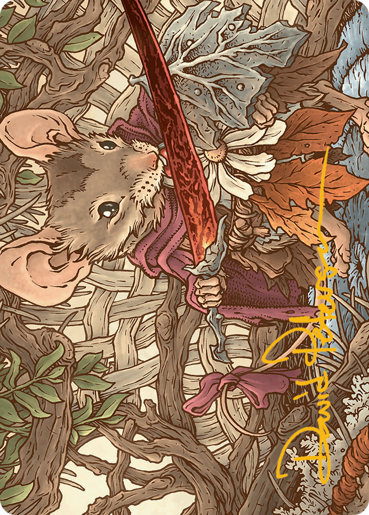 Mabel, Heir to Cragflame Art Card (Gold-Stamped Signature) [Bloomburrow Art Series] | Good Games Modbury