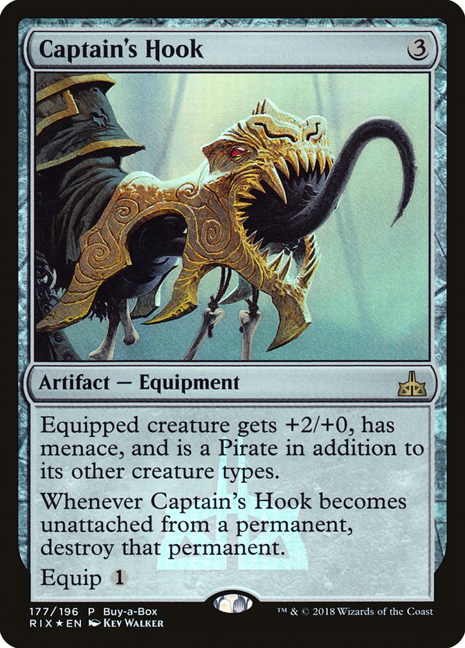 Captain's Hook (Buy-A-Box) [Rivals of Ixalan Promos] | Good Games Modbury